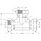World Wide Fittings Female Pipe Swivel to Female Pipe Swivel to Female Pipe Swivel Union Tee 9705X20X20X20 - alternate 2